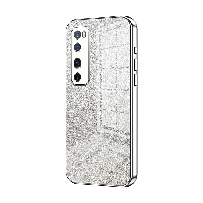 Huawei Nova 7 Pro Glitter Powder Electroplated Gradient Phone Case – Fashionable & Luxurious with Anti-Fingerprint Coating, Shock-Absorption, and Lens Protection