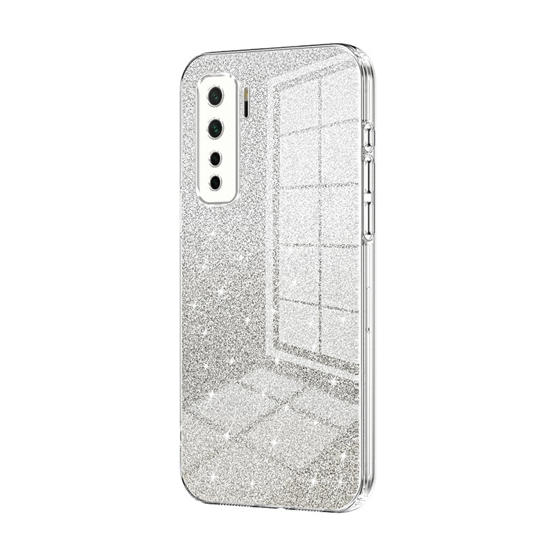 Huawei P40 lite 5G Glitter Powder Electroplated Gradient Phone Case – Fashionable & Luxurious with Anti-Fingerprint Coating, Shock-Absorption, and Lens Protection