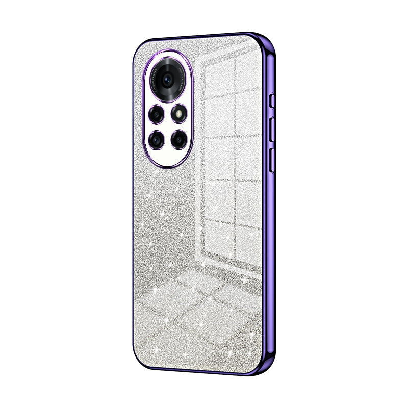 Huawei Nova 8 Pro Glitter Powder Electroplated Gradient Phone Case – Fashionable & Luxurious with Anti-Fingerprint Coating, Shock-Absorption, and Lens Protection