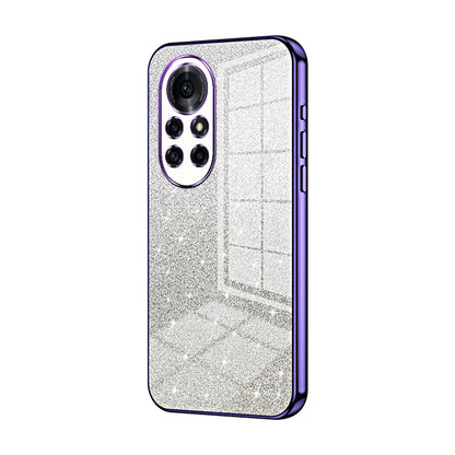 Huawei Nova 8 Pro Glitter Powder Electroplated Gradient Phone Case – Fashionable & Luxurious with Anti-Fingerprint Coating, Shock-Absorption, and Lens Protection