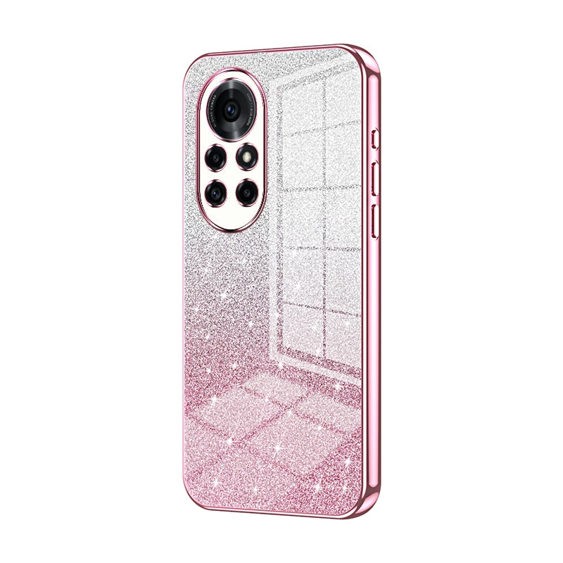 Huawei Nova 8 Pro Glitter Powder Electroplated Gradient Phone Case – Fashionable & Luxurious with Anti-Fingerprint Coating, Shock-Absorption, and Lens Protection