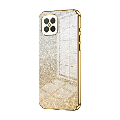 Huawei Nova 8 SE Glitter Powder Electroplated Gradient Phone Case – Fashionable & Luxurious with Anti-Fingerprint Coating, Shock-Absorption, and Lens Protection
