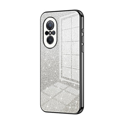 Huawei Nova 9 SE Glitter Powder Electroplated Gradient Phone Case – Fashionable & Luxurious with Anti-Fingerprint Coating, Shock-Absorption, and Lens Protection