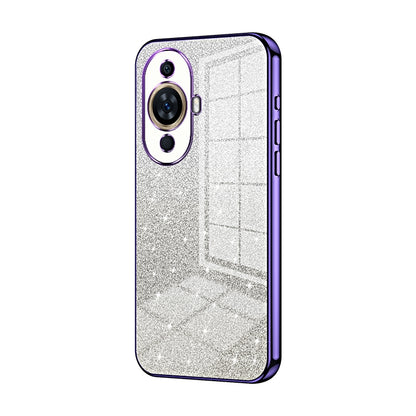 Huawei Nova 11 Glitter Powder Electroplated Gradient Phone Case – Fashionable & Luxurious with Anti-Fingerprint Coating, Shock-Absorption, and Lens Protection