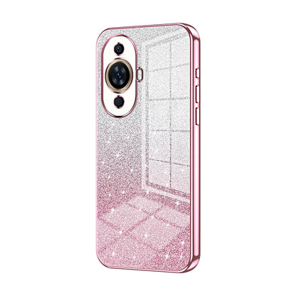 Huawei Nova 11 Glitter Powder Electroplated Gradient Phone Case – Fashionable & Luxurious with Anti-Fingerprint Coating, Shock-Absorption, and Lens Protection
