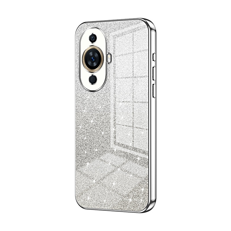 Huawei Nova 11 Glitter Powder Electroplated Gradient Phone Case – Fashionable & Luxurious with Anti-Fingerprint Coating, Shock-Absorption, and Lens Protection