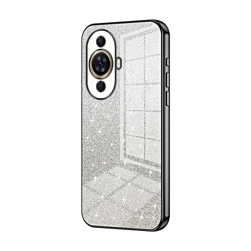Huawei Nova 11 Glitter Powder Electroplated Gradient Phone Case – Fashionable & Luxurious with Anti-Fingerprint Coating, Shock-Absorption, and Lens Protection