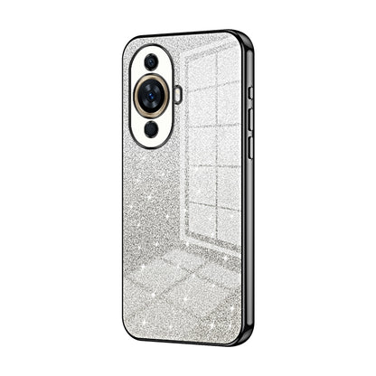 Huawei Nova 11 Glitter Powder Electroplated Gradient Phone Case – Fashionable & Luxurious with Anti-Fingerprint Coating, Shock-Absorption, and Lens Protection