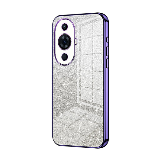Huawei Nova 11 Ultra Glitter Powder Electroplated Gradient Phone Case – Fashionable & Luxurious with Anti-Fingerprint Coating, Shock-Absorption, and Lens Protection
