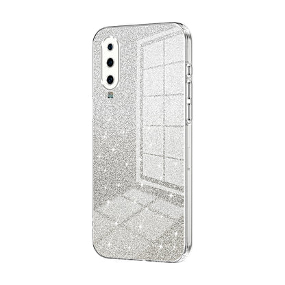 Huawei P30 Glitter Powder Electroplated Gradient Phone Case – Fashionable & Luxurious with Anti-Fingerprint Coating, Shock-Absorption, and Lens Protection