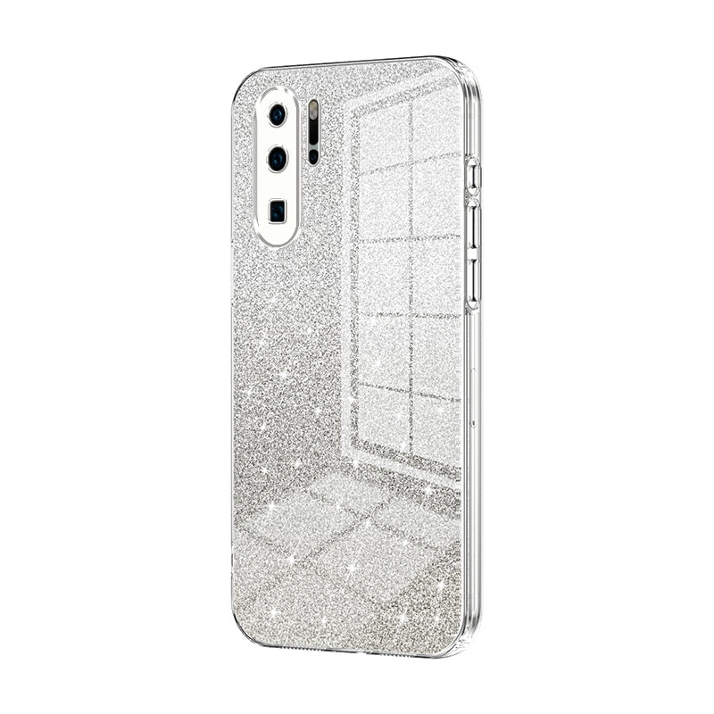 Huawei P30 Pro Glitter Powder Electroplated Gradient Phone Case – Fashionable & Luxurious with Anti-Fingerprint Coating, Shock-Absorption, and Lens Protection