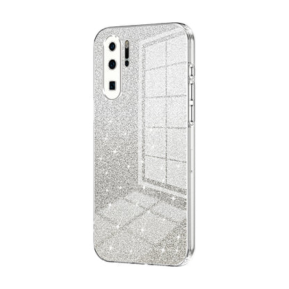 Huawei P30 Pro Glitter Powder Electroplated Gradient Phone Case – Fashionable & Luxurious with Anti-Fingerprint Coating, Shock-Absorption, and Lens Protection