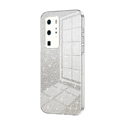 Huawei P40 Pro Glitter Powder Electroplated Gradient Phone Case – Fashionable & Luxurious with Anti-Fingerprint Coating, Shock-Absorption, and Lens Protection