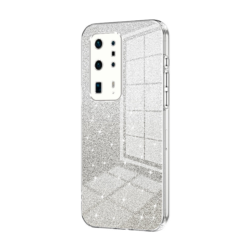 Huawei P40 Pro+ Glitter Powder Electroplated Gradient Phone Case – Fashionable & Luxurious with Anti-Fingerprint Coating, Shock-Absorption, and Lens Protection