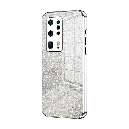 Huawei P40 Pro+ Glitter Powder Electroplated Gradient Phone Case – Fashionable & Luxurious with Anti-Fingerprint Coating, Shock-Absorption, and Lens Protection