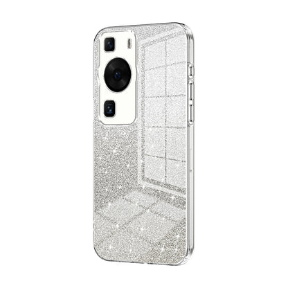 Huawei P60 Pro Glitter Powder Electroplated Gradient Phone Case – Fashionable & Luxurious with Anti-Fingerprint Coating, Shock-Absorption, and Lens Protection