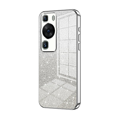 Huawei P60 Glitter Powder Electroplated Gradient Phone Case – Fashionable & Luxurious with Anti-Fingerprint Coating, Shock-Absorption, and Lens Protection