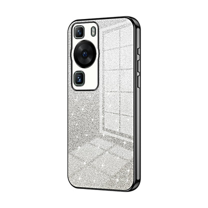 Huawei P60 Pro Glitter Powder Electroplated Gradient Phone Case – Fashionable & Luxurious with Anti-Fingerprint Coating, Shock-Absorption, and Lens Protection