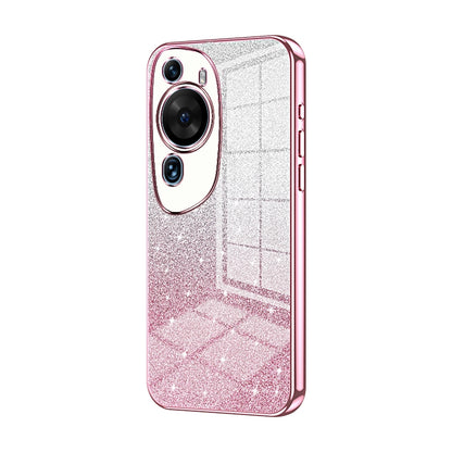 Huawei P60 Art Glitter Powder Electroplated Gradient Phone Case – Fashionable & Luxurious with Anti-Fingerprint Coating, Shock-Absorption, and Lens Protection