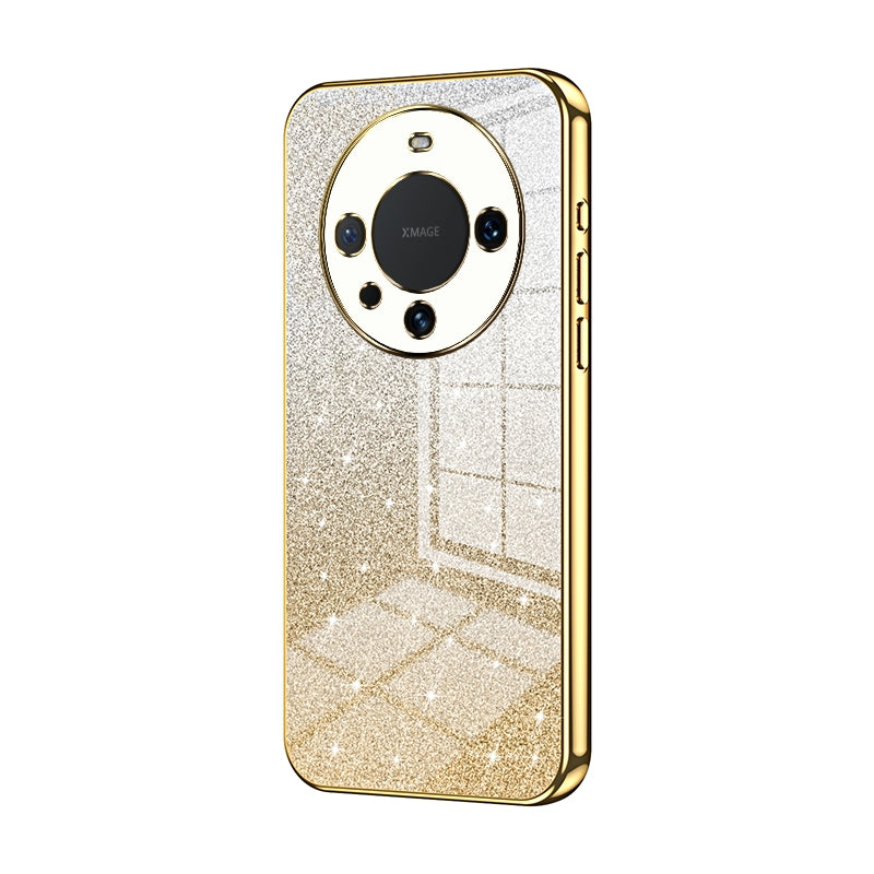 Huawei Mate 60 Pro+ Glitter Powder Electroplated Gradient Phone Case – Fashionable & Luxurious with Anti-Fingerprint Coating, Shock-Absorption, and Lens Protection
