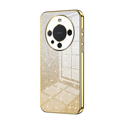 Huawei Mate 60 Pro+ Glitter Powder Electroplated Gradient Phone Case – Fashionable & Luxurious with Anti-Fingerprint Coating, Shock-Absorption, and Lens Protection