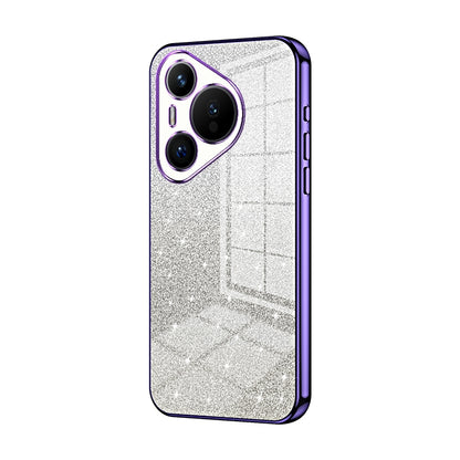 Huawei Pura 70 Glitter Powder Electroplated Gradient Phone Case – Fashionable & Luxurious with Anti-Fingerprint Coating, Shock-Absorption, and Lens Protection