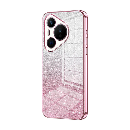 Huawei Pura 70 Glitter Powder Electroplated Gradient Phone Case – Fashionable & Luxurious with Anti-Fingerprint Coating, Shock-Absorption, and Lens Protection