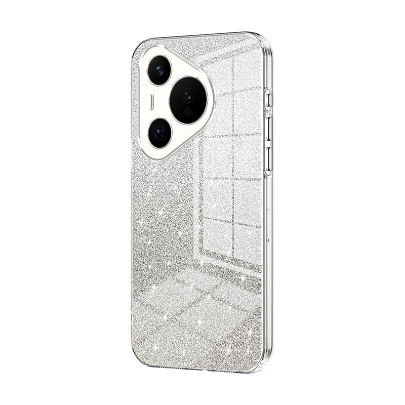 Huawei Pura 70 Glitter Powder Electroplated Gradient Phone Case – Fashionable & Luxurious with Anti-Fingerprint Coating, Shock-Absorption, and Lens Protection