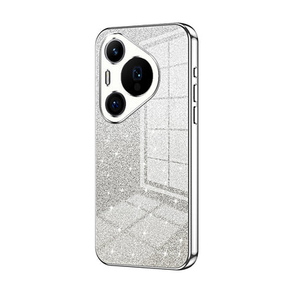 Huawei Pura 70 Pro Glitter Powder Electroplated Gradient Phone Case – Fashionable & Luxurious with Anti-Fingerprint Coating, Shock-Absorption, and Lens Protection