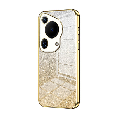 Huawei Pura 70 Ultra Glitter Powder Electroplated Gradient Phone Case – Fashionable & Luxurious with Anti-Fingerprint Coating, Shock-Absorption, and Lens Protection