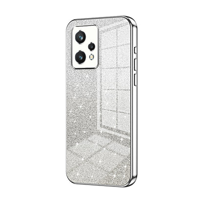 Realme 9 Pro Glitter Powder Electroplated Gradient Phone Case – Fashionable & Luxurious with Anti-Fingerprint Coating, Shock-Absorption, and Lens Protection