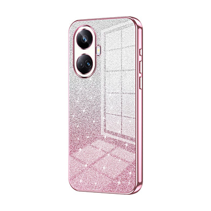 Realme 10 Pro+ Glitter Powder Electroplated Gradient Phone Case – Fashionable & Luxurious with Anti-Fingerprint Coating, Shock-Absorption, and Lens Protection