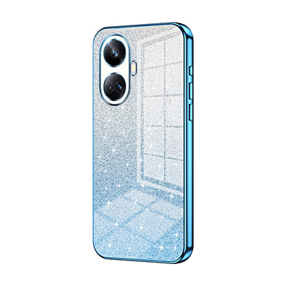 Realme 10 Pro+ Glitter Powder Electroplated Gradient Phone Case – Fashionable & Luxurious with Anti-Fingerprint Coating, Shock-Absorption, and Lens Protection