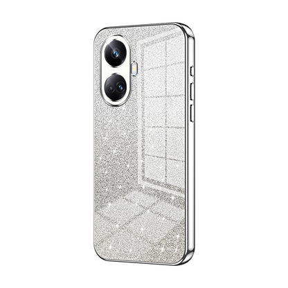 Realme 10 Pro+ Glitter Powder Electroplated Gradient Phone Case – Fashionable & Luxurious with Anti-Fingerprint Coating, Shock-Absorption, and Lens Protection