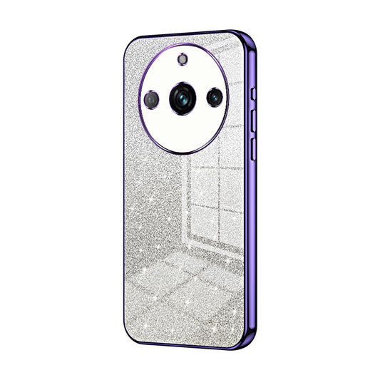 Realme 11 Pro+ Glitter Powder Electroplated Gradient Phone Case – Fashionable & Luxurious with Anti-Fingerprint Coating, Shock-Absorption, and Lens Protection