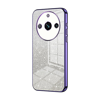 Realme 11 Pro Glitter Powder Electroplated Gradient Phone Case – Fashionable & Luxurious with Anti-Fingerprint Coating, Shock-Absorption, and Lens Protection
