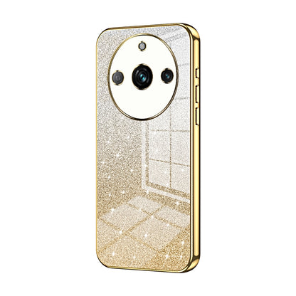 Realme 11 Pro+ Glitter Powder Electroplated Gradient Phone Case – Fashionable & Luxurious with Anti-Fingerprint Coating, Shock-Absorption, and Lens Protection