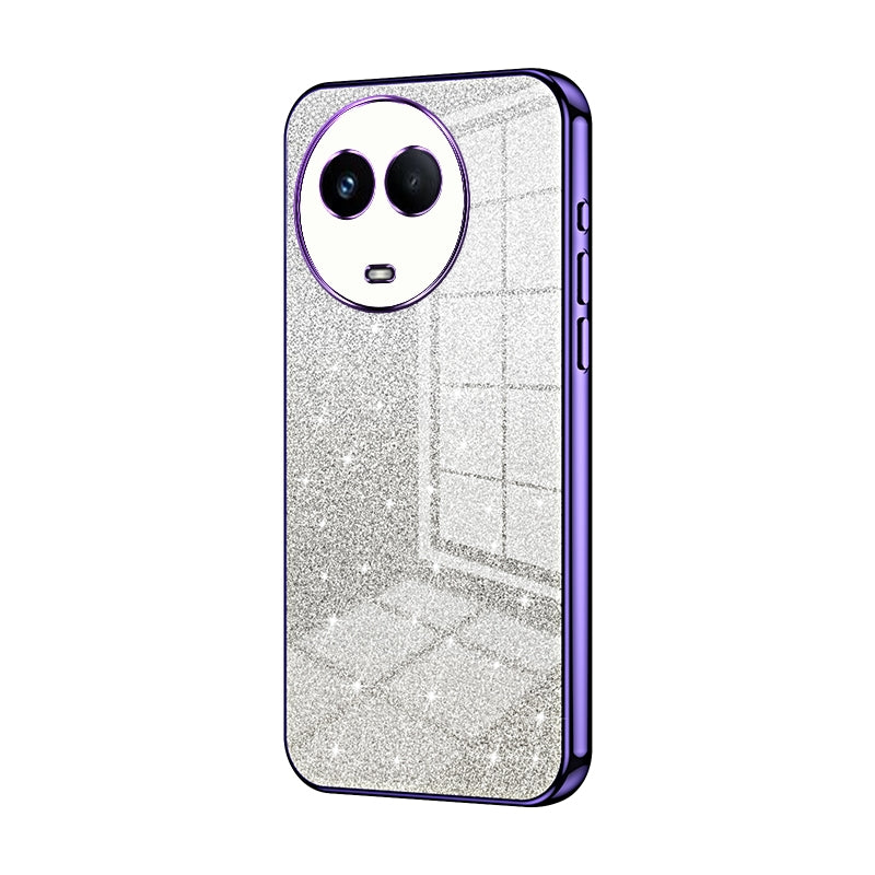 Realme 11 Glitter Powder Electroplated Gradient Phone Case – Fashionable & Luxurious with Anti-Fingerprint Coating, Shock-Absorption, and Lens Protection
