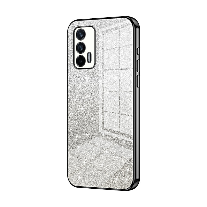Realme GT 5G Glitter Powder Electroplated Gradient Phone Case – Fashionable & Luxurious with Anti-Fingerprint Coating, Shock-Absorption, and Lens Protection