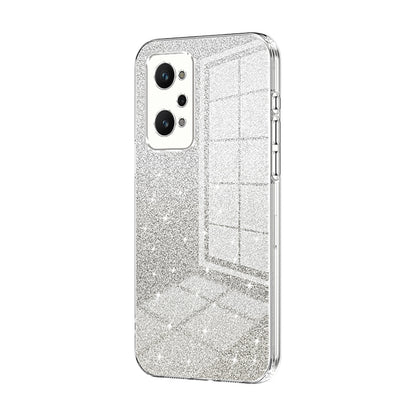 Realme GT2 Glitter Powder Electroplated Gradient Phone Case – Fashionable & Luxurious with Anti-Fingerprint Coating, Shock-Absorption, and Lens Protection