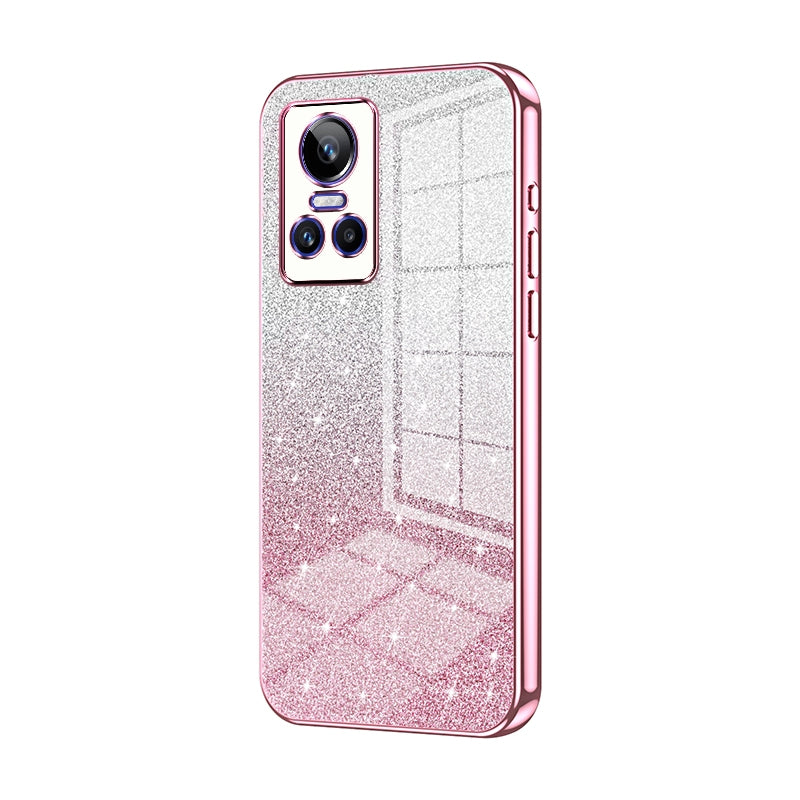 Realme GT Neo 3 Glitter Powder Electroplated Gradient Phone Case – Fashionable & Luxurious with Anti-Fingerprint Coating, Shock-Absorption, and Lens Protection