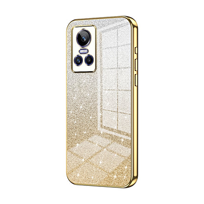 Realme GT Neo 3 Glitter Powder Electroplated Gradient Phone Case – Fashionable & Luxurious with Anti-Fingerprint Coating, Shock-Absorption, and Lens Protection