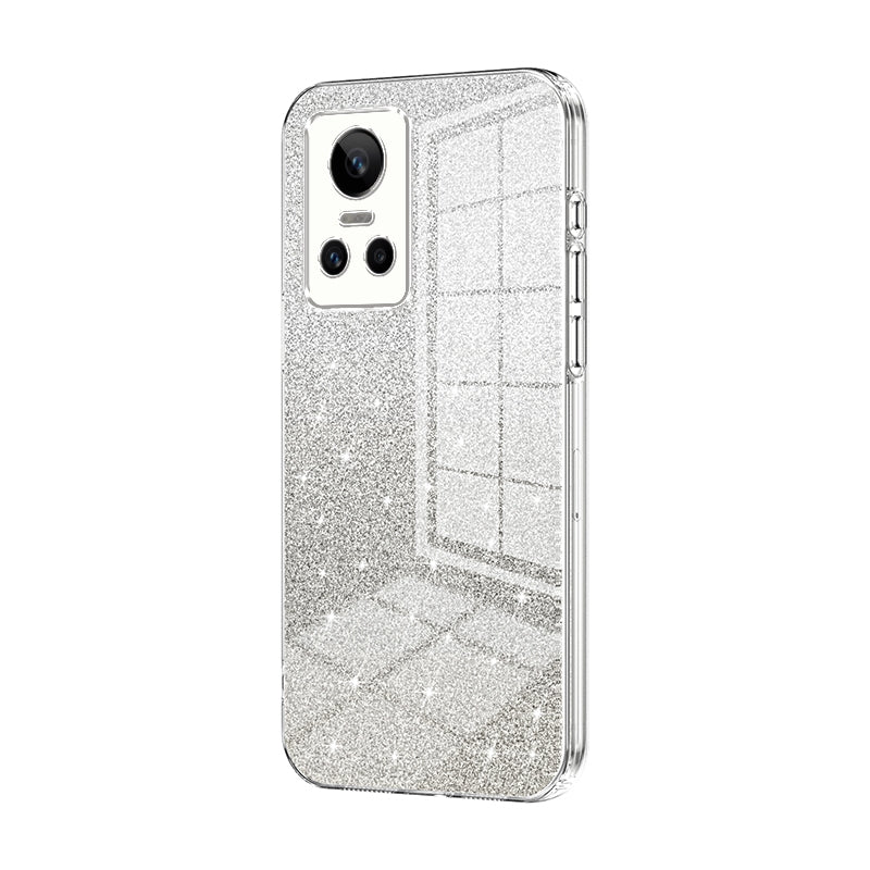 Realme GT Neo 3 Glitter Powder Electroplated Gradient Phone Case – Fashionable & Luxurious with Anti-Fingerprint Coating, Shock-Absorption, and Lens Protection