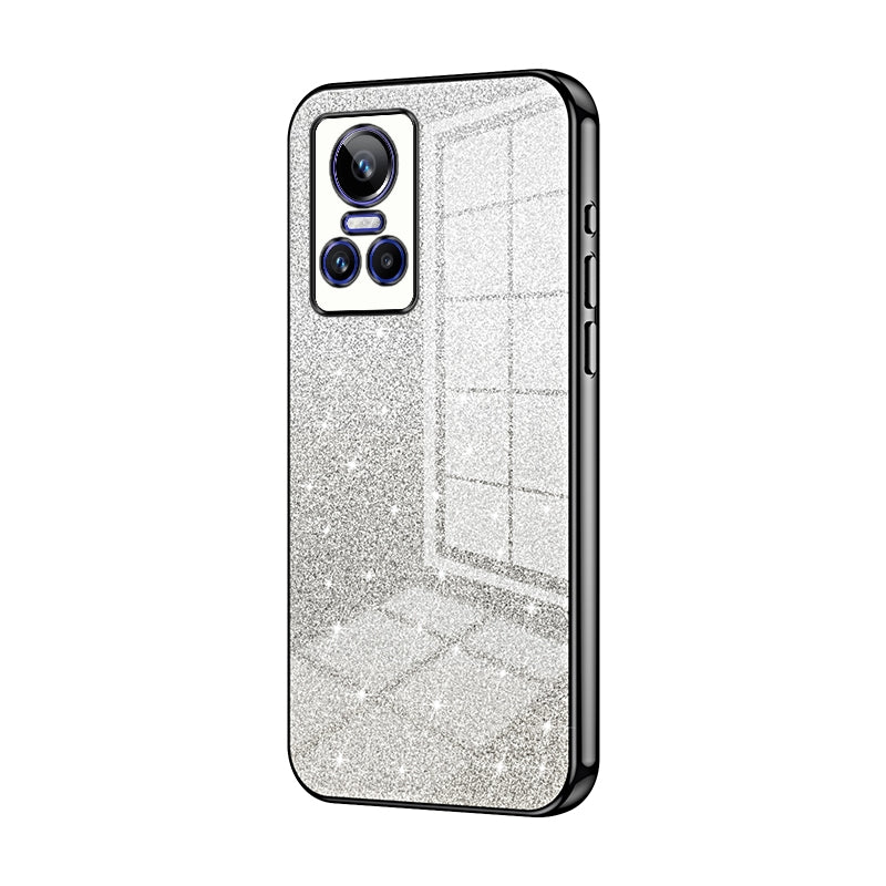 Realme GT Neo 3 Glitter Powder Electroplated Gradient Phone Case – Fashionable & Luxurious with Anti-Fingerprint Coating, Shock-Absorption, and Lens Protection