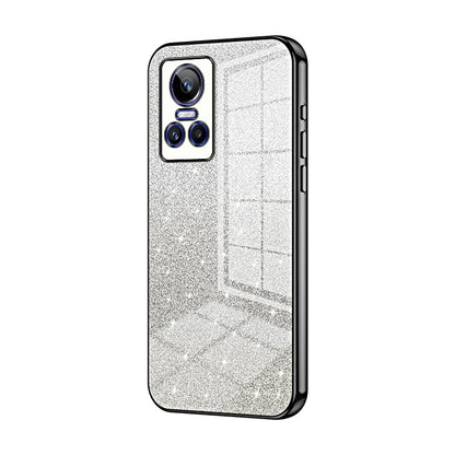 Realme GT Neo 3 Glitter Powder Electroplated Gradient Phone Case – Fashionable & Luxurious with Anti-Fingerprint Coating, Shock-Absorption, and Lens Protection