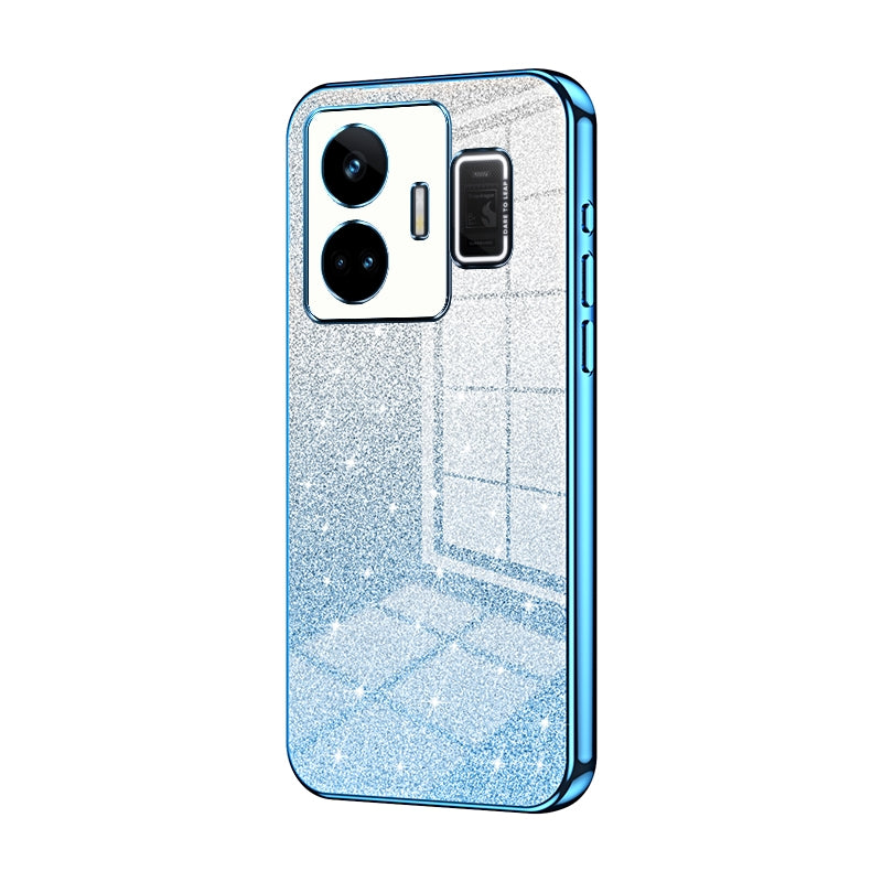 Realme GT Neo 5 Glitter Powder Electroplated Gradient Phone Case – Fashionable & Luxurious with Anti-Fingerprint Coating, Shock-Absorption, and Lens Protection