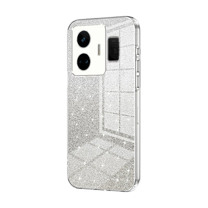 Realme GT3 Glitter Powder Electroplated Gradient Phone Case – Fashionable & Luxurious with Anti-Fingerprint Coating, Shock-Absorption, and Lens Protection