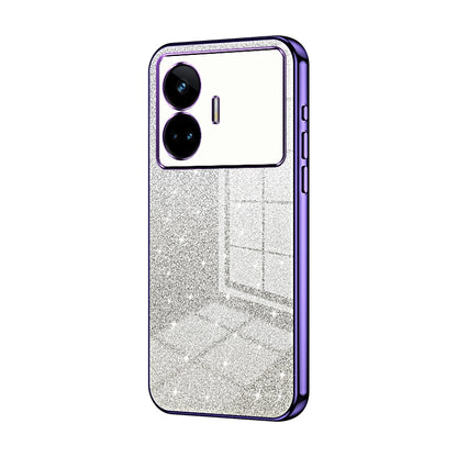 Realme GT Neo 5 SE Glitter Powder Electroplated Gradient Phone Case – Fashionable & Luxurious with Anti-Fingerprint Coating, Shock-Absorption, and Lens Protection