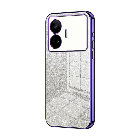Realme GT Neo 5 SE Glitter Powder Electroplated Gradient Phone Case – Fashionable & Luxurious with Anti-Fingerprint Coating, Shock-Absorption, and Lens Protection