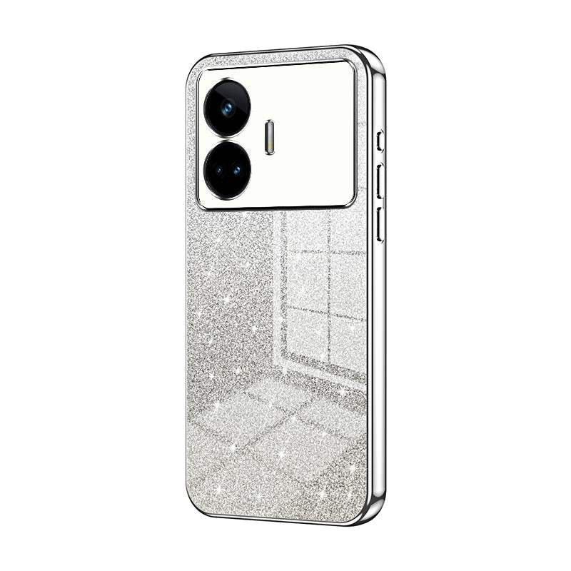 Realme GT Neo 5 SE Glitter Powder Electroplated Gradient Phone Case – Fashionable & Luxurious with Anti-Fingerprint Coating, Shock-Absorption, and Lens Protection